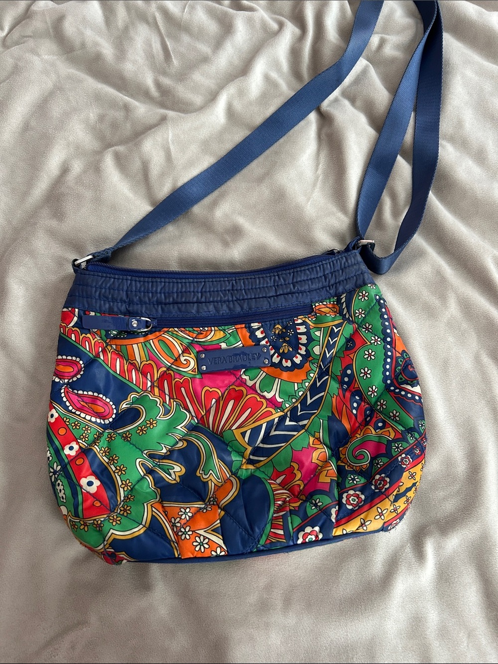 Vera Bradley Multicolor Paisley Blue Crossbody Bag
